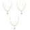 3Stk Goldenes Frontlet Headband Braut Haarschmuck 3