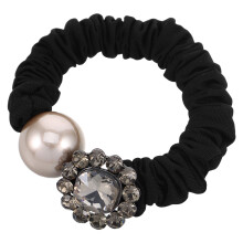 5Stk Schwarze Haargummis Für , Glänzende Haar Accessoires
