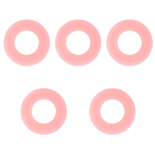 5Stk Saxophon Dämpfer Silikon Rosa Geräuschdämpfer 2
