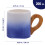 4Stk Blaue Kaffeebecher Mit Bambushalter Für Büro 9
