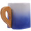 4Stk Blaue Kaffeebecher Mit Bambushalter Für Büro 2
