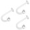 3Stk Outdoor Halter Weiß Wand 8