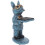 2Stk Blaue Uhrenorganizer Gips Mit Dekorativem Hundedesign 2