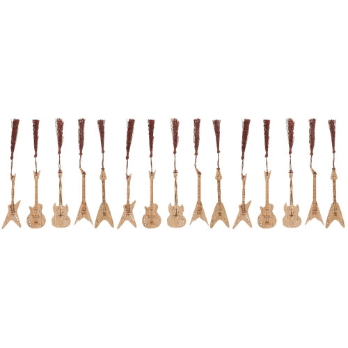 15Stk Bambus Lesezeichen Gitarre Ideal Für 2
