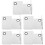 10Sets Kompakte Foundation Mischplatte Für Zuhause Silber 8