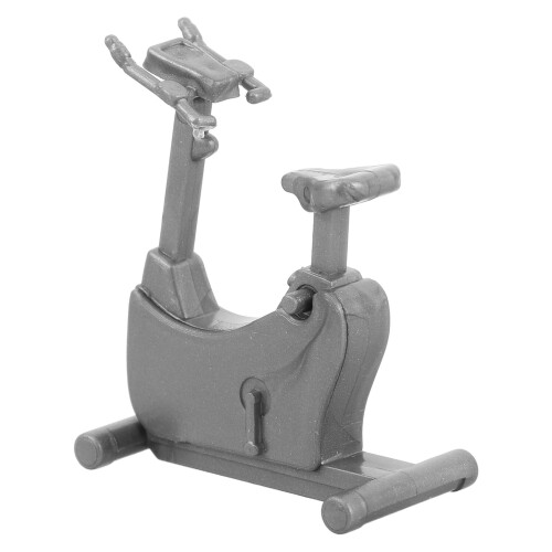 2Stk Trainingsgerät Modell Grau ABS Für Dollhouse Deko 2