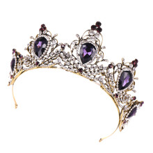 2Stk Krone Barock Stil Legierung Hochzeit Haarschmuck