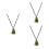 3St Delicate Meteoriet Sieraden Met Onregelmatig Hanger 7