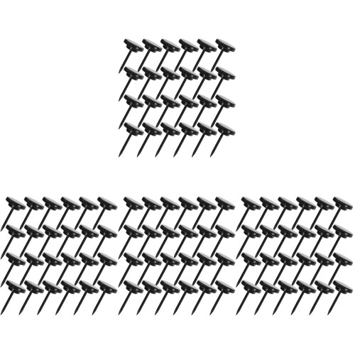 120Stk Multifunktionale Schwarze Wand-Pushpins Aus Metall 2