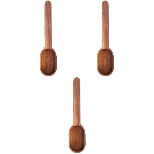 3Stk Messlöffel Aus Holz Kaffeelöffel Mit Langem Bequemem Griff 2