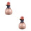 2Sets Nachfüllbare Keramik Duftflasche Rosa Für Öl Und 4