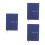 3St Donkerblauwe PU Notebook Planner 2026 Bureaukalender Zakformaat 4