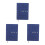 3St Donkerblauwe PU Notebook Planner 2026 Bureaukalender Zakformaat 5