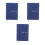 3St Donkerblauwe PU Notebook Planner 2026 Bureaukalender Zakformaat 9