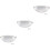 3St Sauna Ruimte Lamp Explosiebestendig Anti-Fog Wit Plastic 8