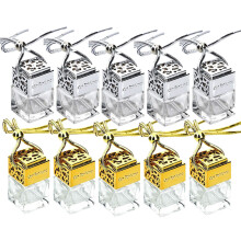 20Stk Hängende Glasflasche Für Gold Silber Autodeko