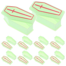 30St Portable Mini Kistjes Lichtgroen Plastic Voor Party En Halloween