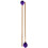 2St Paar Paarse Drumsticks Stevig Voor Marimba En Percussie 2