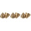 6St Koperen Religieuze Gouden Percussie Instrument 6
