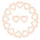 2000St Beige Hartvormige Voor Bruiloft En Party 2