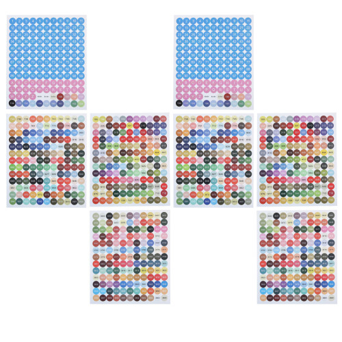 Kruissteek Nummer Stickers Diverse Kleuren Zelfklevend