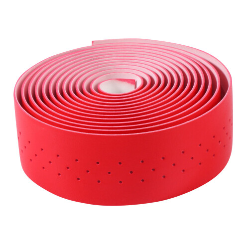 2Sets Rood PU Leren Stuurband Shockabsorberend Antislip Wrap