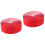 2Sets Rood PU Leren Stuurband Shockabsorberend Antislip Wrap 4