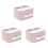3St Tissue Organizer Roze Van ABS PP, En Stijlvol 2