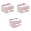 3St Tissue Organizer Roze Van ABS PP, En Stijlvol 3