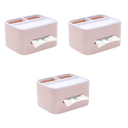 3St Tissue Organizer Roze Van ABS PP, En Stijlvol 2