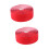 2Sets Rood PU Leren Stuurband Shockabsorberend Antislip Wrap 7