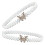 8Stk Weiße Perlengürtel Mit Elastisch Taillen Schmuck 3