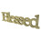 5Stk Dekoratives Holzschild Golden Rustikal Mit Blessed 1
