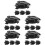 20Ud Clip Casco Plástico Negro Resistente Y Estilizado 8