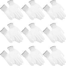 24Ud Guantes De Seguridad Para Trabajo En Nylon Gris PU Antiestáticos