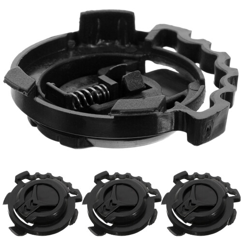 20Ud Clip Casco Plástico Negro Resistente Y Estilizado