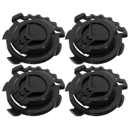 20Ud Clip Casco Plástico Negro Resistente Y Estilizado 1
