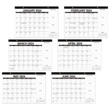 2Stk Monatlicher Wandkalender Schwarz Haushalt Und Büro