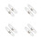 8Stk Weiße Perlengürtel Mit Elastisch Taillen Schmuck 7