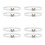 8Stk Weiße Perlengürtel Mit Elastisch Taillen Schmuck 9