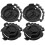 20Ud Clip Casco Plástico Negro Resistente Y Estilizado 3