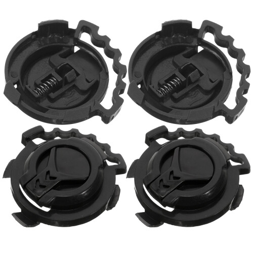 20Ud Clip Casco Plástico Negro Resistente Y Estilizado 2
