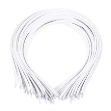 100Stk Stoff Haarreifen Weiß Damen Haarschmuck Elegant Für Feiern