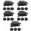 20Ud Clip Casco Plástico Negro Resistente Y Estilizado 9