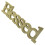 5Stk Dekoratives Holzschild Golden Rustikal Mit Blessed 2