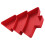 4Stk Rotes PP Snacktablett Weihnachtsbaum Snackplatte Ablage 1