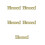 5Stk Dekoratives Holzschild Golden Rustikal Mit Blessed 5