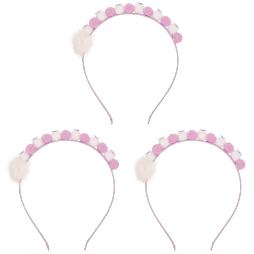 3Stk Kinder Haarreife Flauschig Plüsch 1