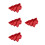 4Stk Rotes PP Snacktablett Weihnachtsbaum Snackplatte Ablage 11