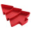 4Stk Rotes PP Snacktablett Weihnachtsbaum Snackplatte Ablage 2